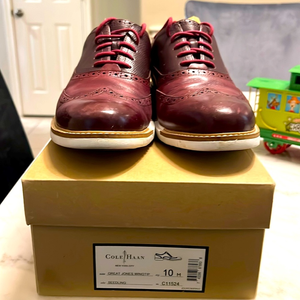 Men’s Cole Haan Leather Shoes Leather Wing Tip